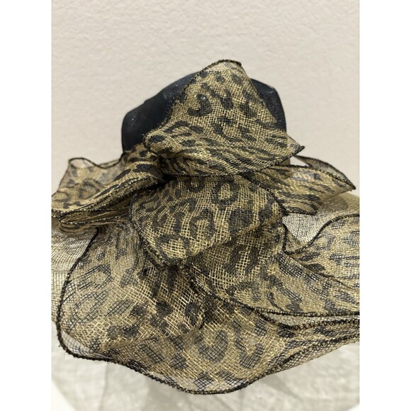 Inverni Italy Sinamay Kentucky Derby Wide Brim Straw Hat Elegant